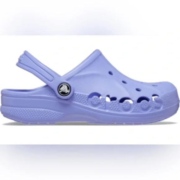 NEW [CROCS] Baya Clogs Slip-On Water Shoes Sandals  in Violet Youth Sz C 10 - Picture 2 of 12